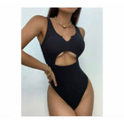 Parker Ribbed One Piece Swimsuit - Black