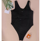 Parker Ribbed One Piece Swimsuit - Black